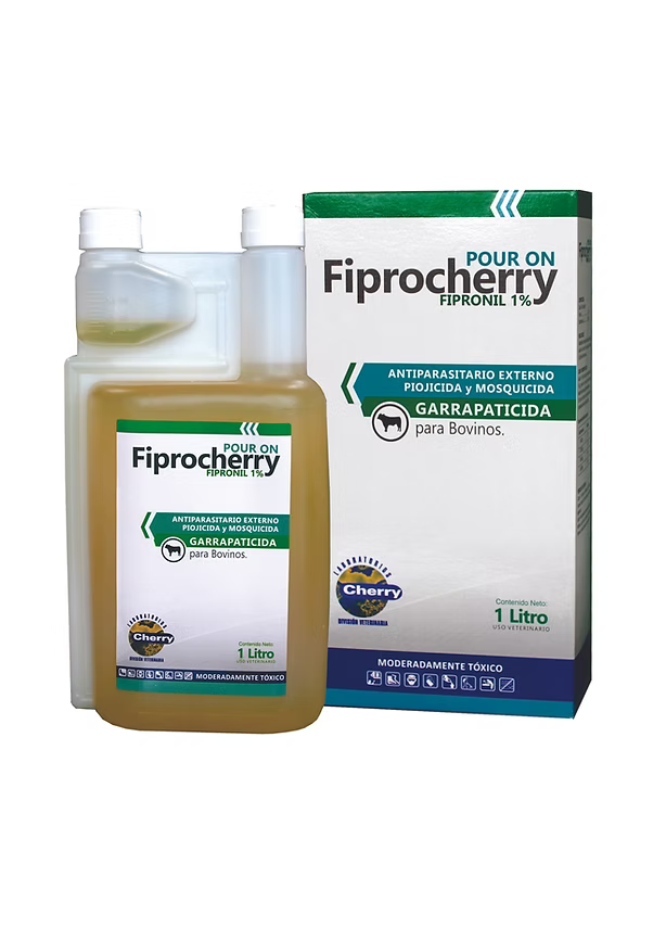 Fiprocherry 1% – Antiparasitario Externo con Fipronil para Bovinos - Monte Blanco Distribuciones Veterinarias