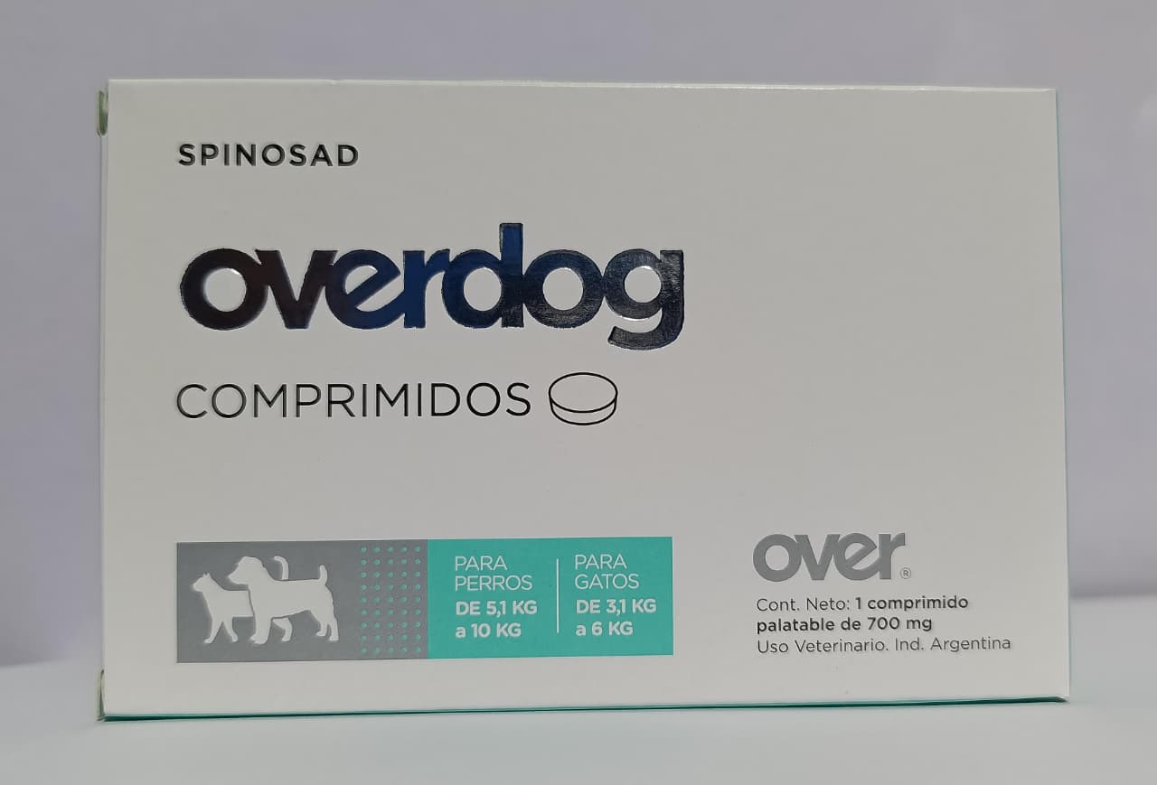 Overdog Comprimidos – Antipulgas Oral con Spinosad para Perros y Gatos - Monte Blanco Distribuciones Veterinarias