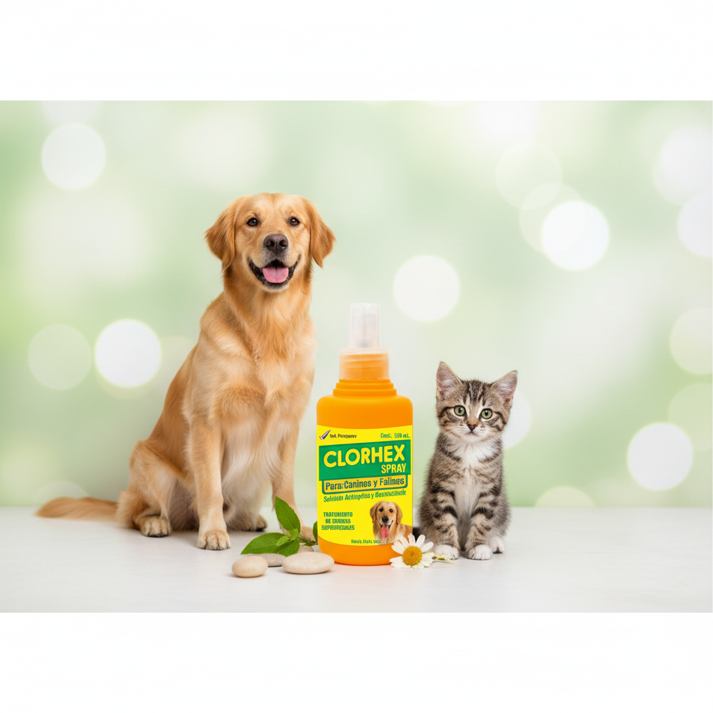 Clorhex Spray antiséptico desinfectante clorhexidina 150ml para heridas en perros y gatos - Monte Blanco Nicaragua