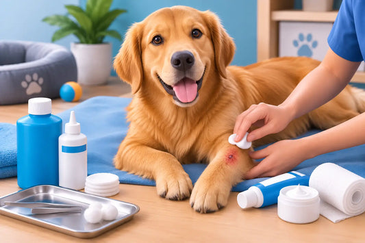Antiséptico versus cicatrizante veterinario: qué usar