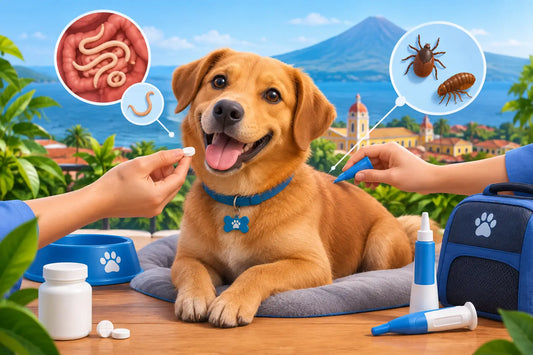 Desparasitación interna externa en perros Nicaragua