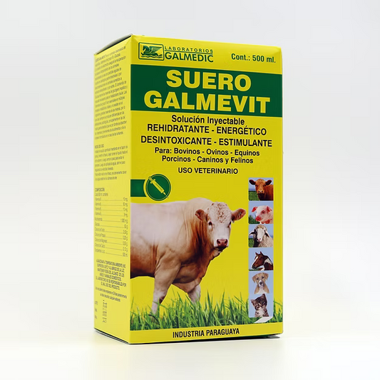 Suero Galmevit – Suero Vitaminado para Bovinos, Equinos y Mascotas - Monte Blanco Distribuciones Veterinarias  Monte Blanco Distribuciones Veterinarias