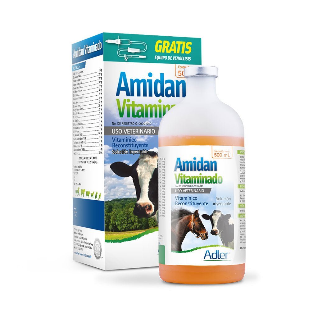 Amidan Vitaminado — Suplemento Vitamínico Reconstituyente para Animales Domésticos y de Producción - Monte Blanco Distribuciones Veterinarias