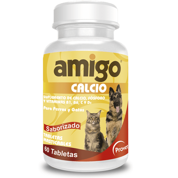 Amigo Calcio – Suplemento de Calcio en Tabletas para Perros Cachorros y Gestantes - Monte Blanco Distribuciones Veterinarias 