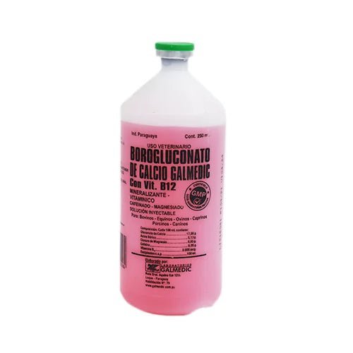 Borogluconato de Calcio Inyectable — Tratamiento de Hipocalcemia en Bovinos, Equinos y Mascotas - Monte Blanco Distribuciones Veterinarias Monte Blanco Distribuciones Veterinarias