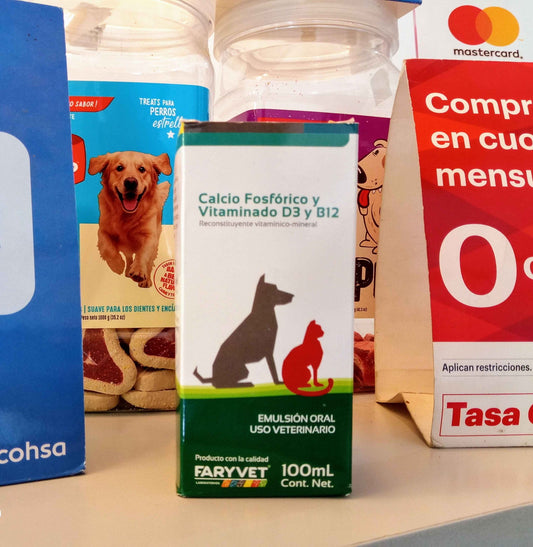 Calcio Fosfórico + Vitamina D3 + Vitamina B12 Oral para Animales | 100ml - Monte Blanco Distribuciones Veterinarias  Monte Blanco Distribuciones Veterinarias