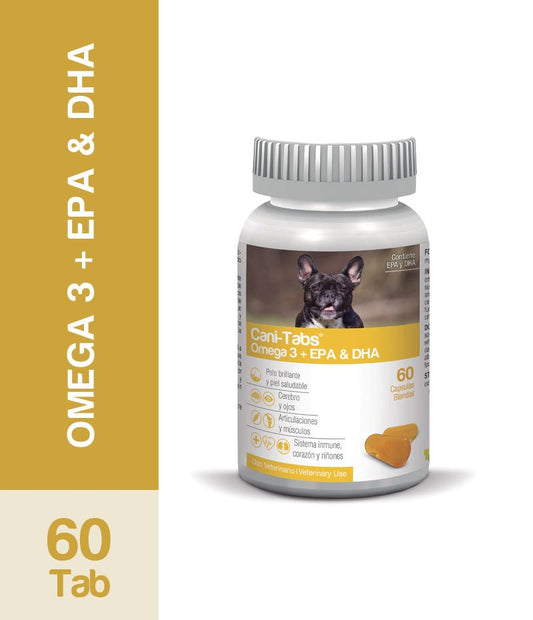 Cani-Tabs Omega 3 + EPA y DHA – Suplemento para Piel y Articulaciones en Perros - Monte Blanco Distribuciones Veterinarias  Monte Blanco Distribuciones Veterinarias