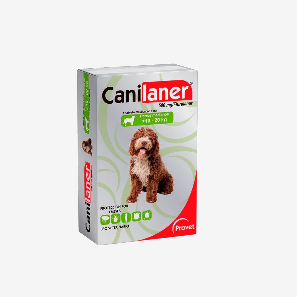 Canilaner – Tableta Masticable Antiparasitaria para Perros (Fluralaner Micronizado) - Monte Blanco Distribuciones Veterinarias 