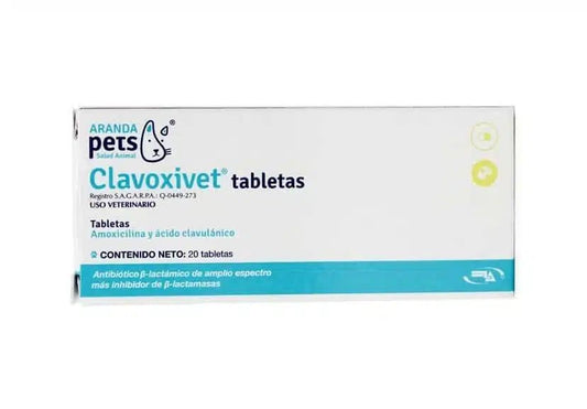 Clavoxivet – Antibiótico Oral Amoxicilina + Clavulánico para Perros y Gatos - Monte Blanco Distribuciones Veterinarias  Monte Blanco Distribuciones Veterinarias