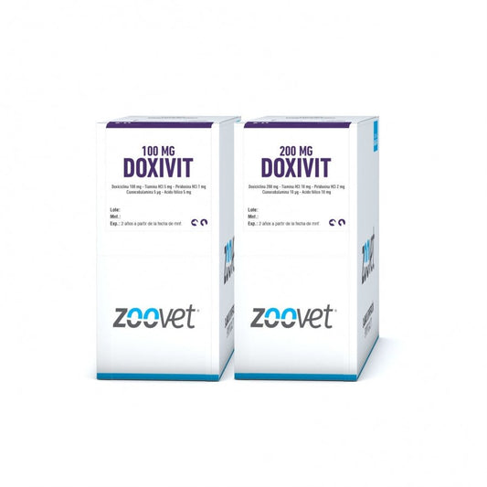 Doxivit – Antibiótico Doxiciclina con Vitaminas para Perros y Gatos - Monte Blanco Distribuciones Veterinarias  Monte Blanco Distribuciones Veterinarias