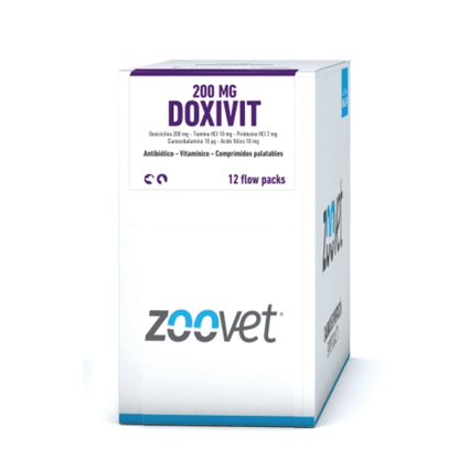 Doxivit – Antibiótico Doxiciclina con Vitaminas para Perros y Gatos - Monte Blanco Distribuciones Veterinarias