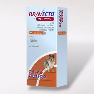 Fluralaner Triple Protección – Antipulgas, Antigarrapatas y Antiparasitario Interno para Perros
