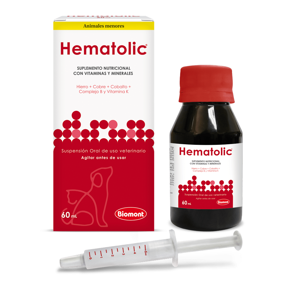 Hematolic – Suplemento Hematológico con Hierro y Vitaminas para Perros y Gatos - Monte Blanco Distribuciones Veterinarias