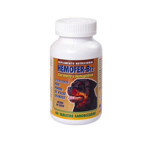 Hemofer B12 – Hierro y Vitamina B12 Masticable para Perros - Monte Blanco Distribuciones Veterinarias  Monte Blanco Distribuciones Veterinarias