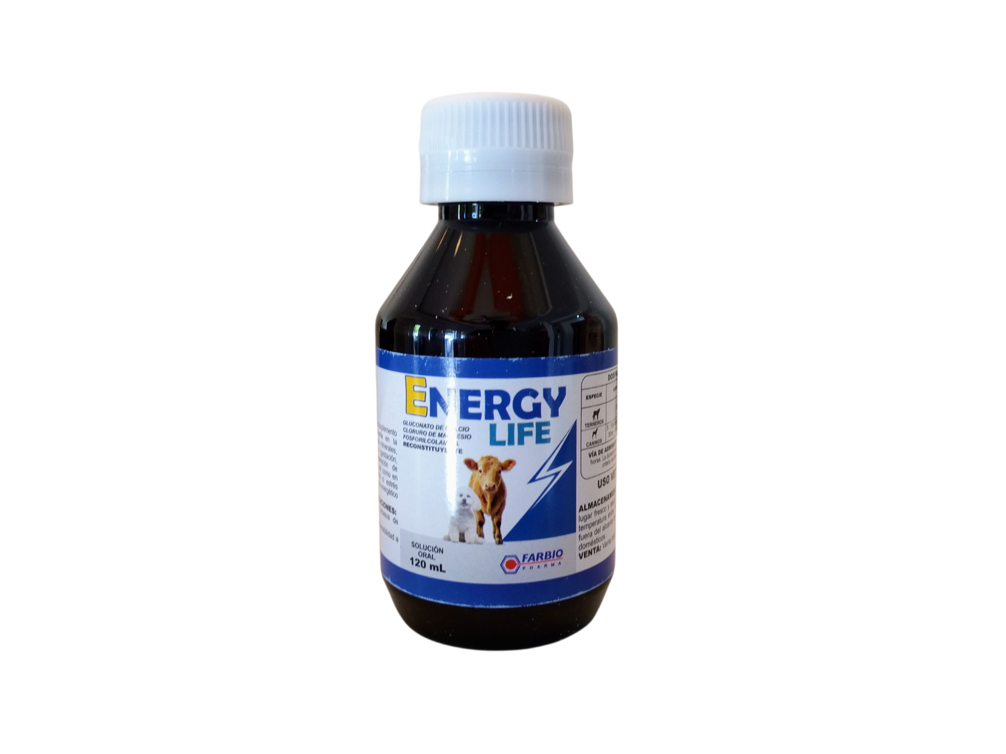 Energy Life – Suplemento Reconstituyente Oral para Perros | Calcio, Magnesio y Fosforilcolamina