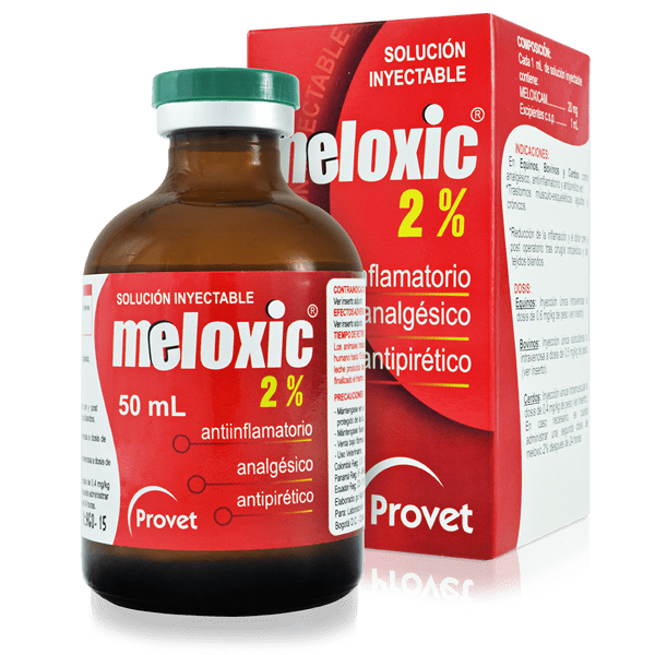 Meloxic 2% – Meloxicam Inyectable Antiinflamatorio para Bovinos y Animales - Monte Blanco Distribuciones Veterinarias 