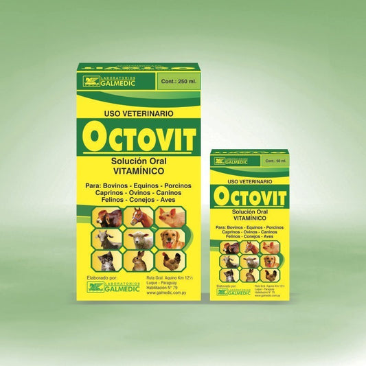 Octovit – Vitamina Reconstituyente y Estimulante del Apetito para Perros, Gatos y Ganado - Monte Blanco Distribuciones Veterinarias  Monte Blanco Distribuciones Veterinarias