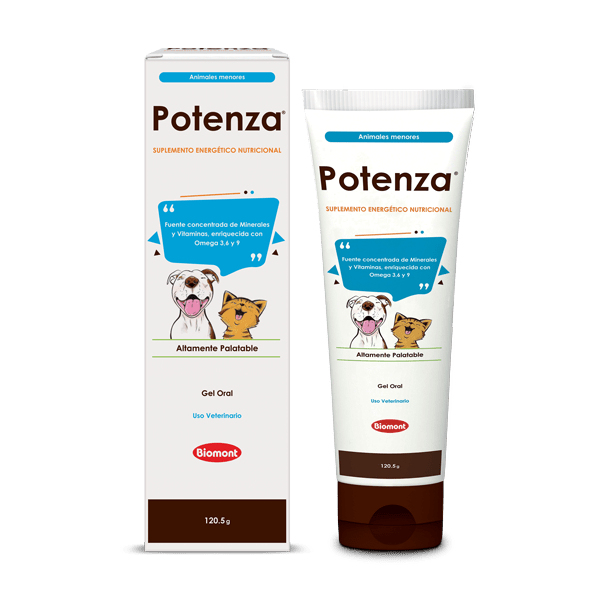 Potenza – Suplemento Energético en Gel para Perros y Gatos - Monte Blanco Distribuciones Veterinarias