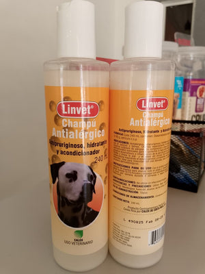 Shampoo Antiseborreico Antialérgico y Antipruriginoso para Perros y Gatos