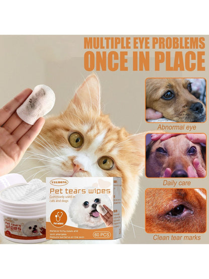 Toallitas Limpiadoras de Orejas y Ojos para Perros y Gatos - Monte Blanco Distribuciones Veterinarias 