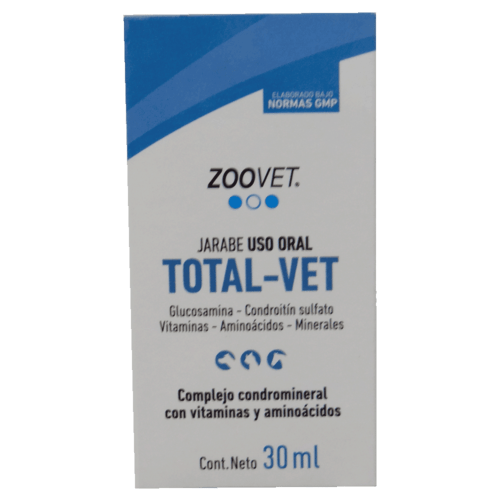Total Vet – Complejo Condromineral con Vitaminas y Aminoácidos para Perros y Gatos - Monte Blanco Distribuciones Veterinarias  Monte Blanco Distribuciones Veterinarias