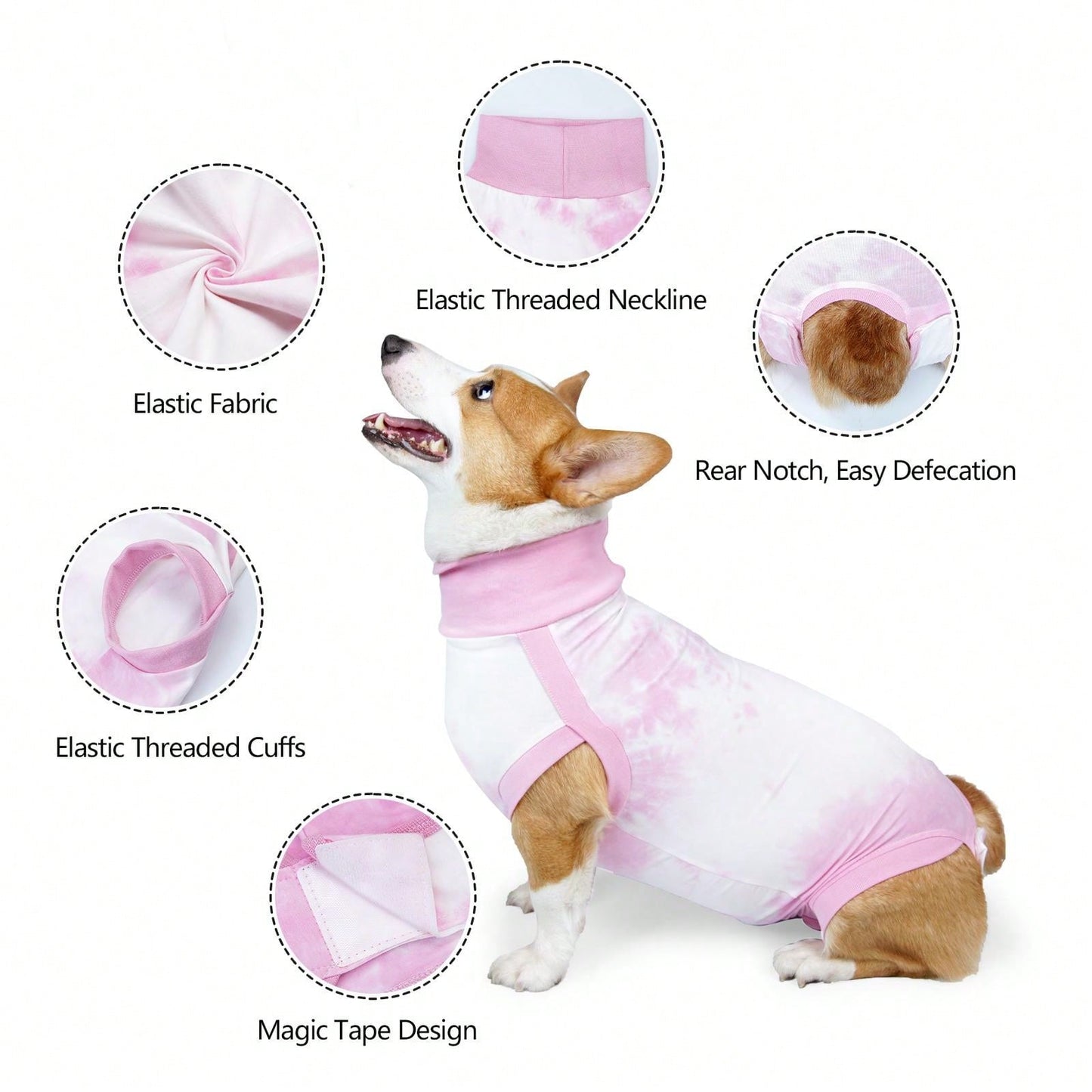 Traje Post Quirúrgico para Perros – Tela Especial Veterinaria - Monte Blanco Distribuciones Veterinarias