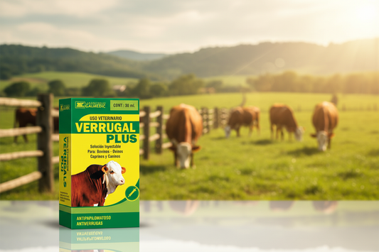 VERRUGAL PLUS Antipapilomatoso Inyectable 30ml – Elimina Verrugas en Ganado Bovino y Ovino - Monte Blanco Distribuciones Veterinarias Monte Blanco Distribuciones Veterinarias