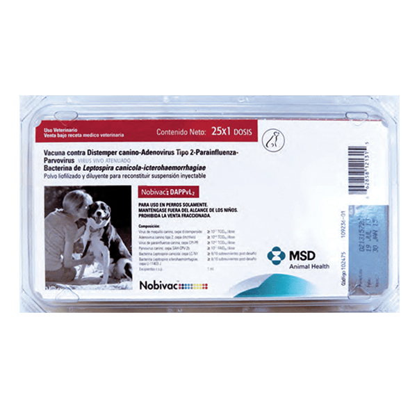 Vacuna Múltiple MSD Nobivac – Protección 8 en 1 para Perros - Monte Blanco Distribuciones Veterinarias 