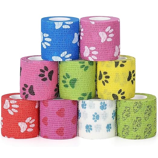 Venda Cohesiva Veterinaria 5cm x 5m – Autoadhesiva, Flexible y Multicolor | Alta Calidad - Monte Blanco Distribuciones Veterinarias