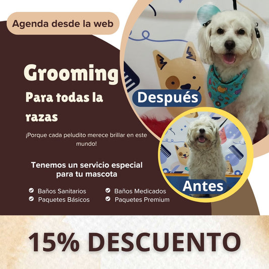 Servicio de Grooming y Spa/Constelación Hospital Veterinario