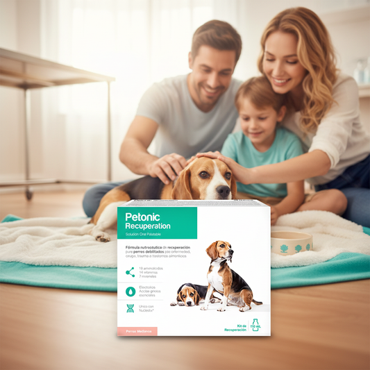 Petonic Recuperation suplemento nutricional veterinario para apoyar la recuperación de perros Monte Blanco Distribuciones Veterinarias