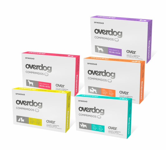Overdog Comprimidos – Antipulgas Oral con Spinosad para Perros y Gatos - Monte Blanco Distribuciones Veterinarias  Monte Blanco Distribuciones Veterinarias